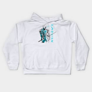 Gray Cyborg Jaeger Kids Hoodie